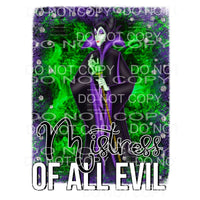 Mistress Of All Evil Maleficent Sublimation transfers - Heat