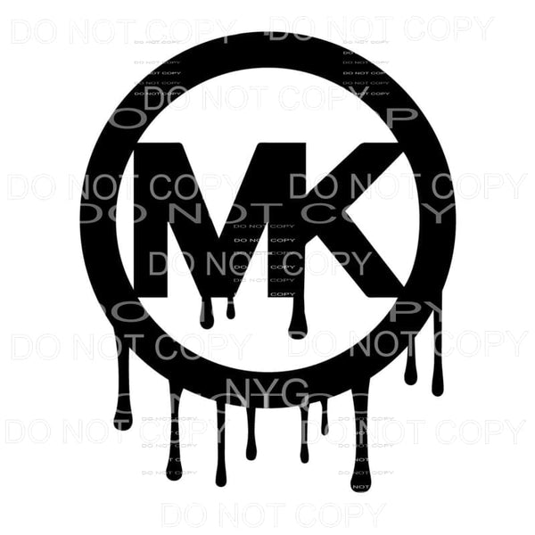 MK Black Circle Drip Sublimation transfers - Heat Transfer