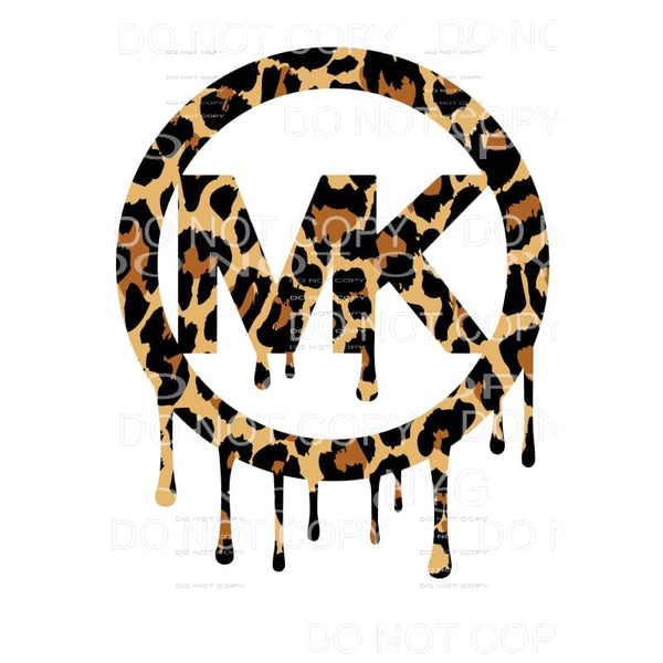 MK Leopard Circle Drip Sublimation transfers - Heat Transfer