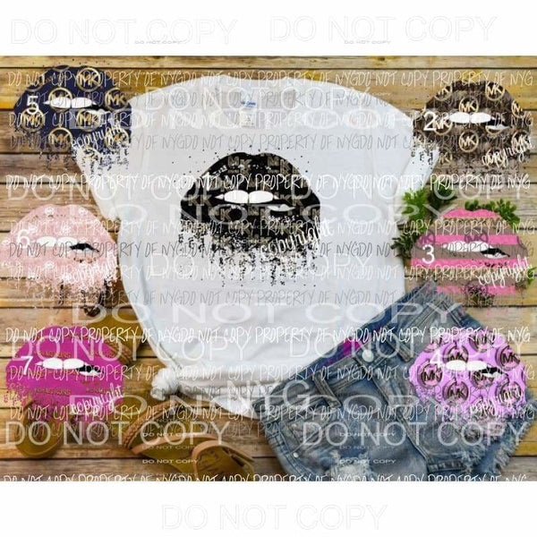 MK Michael Kors Lips choose from 7 designs Sublimation transfers Heat Transfer