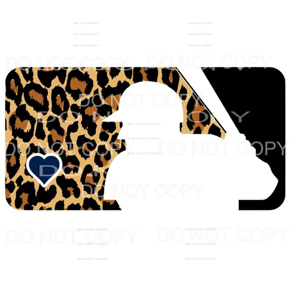 MLB Baseball Logo Leopard Sublimation transfers - Heat 
