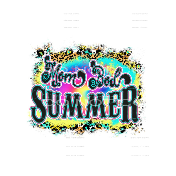 Mom Bod Summer #4473 Sublimation transfers - Heat Transfer
