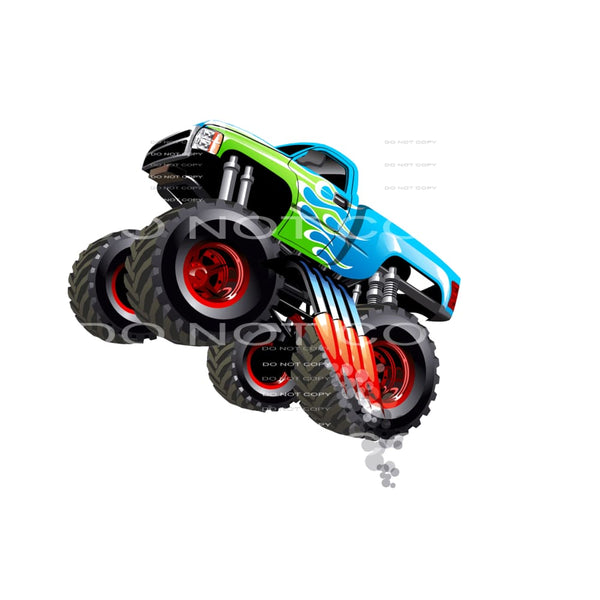 Monster Truck # 2355 Sublimation transfers - Heat Transfer