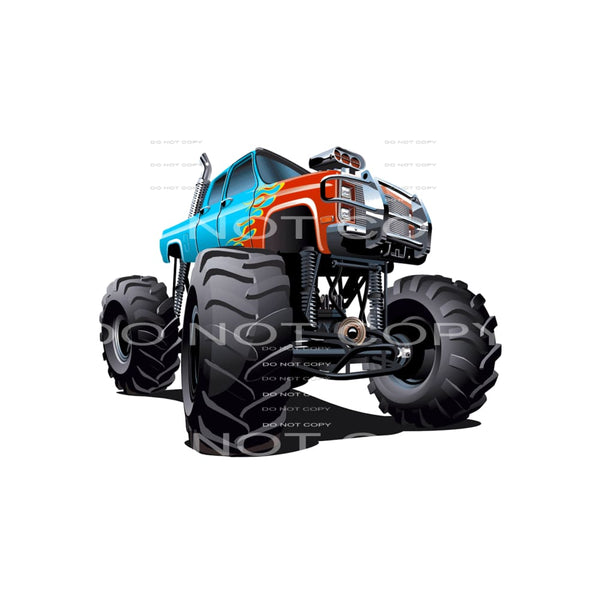 Monster Truck # 2356 Sublimation transfers - Heat Transfer