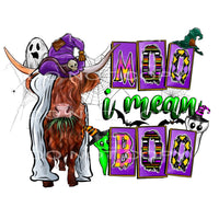 Moo I mean Boo cow # 1080 Sublimation transfers - Heat 