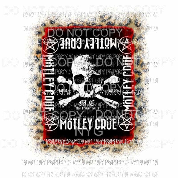 Motley Crue #3 Sublimation transfers Heat Transfer