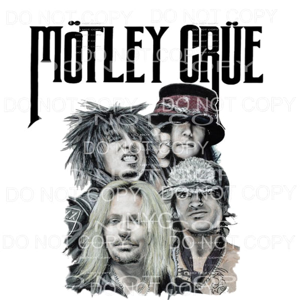 Motley Crue # 5 Sublimation transfers - Heat Transfer