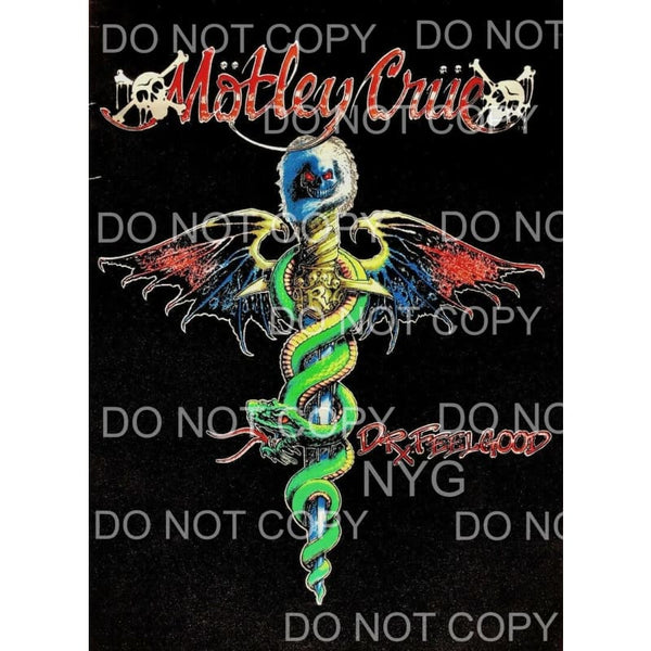 Motley Crue #6 Sublimation transfers - Heat Transfer