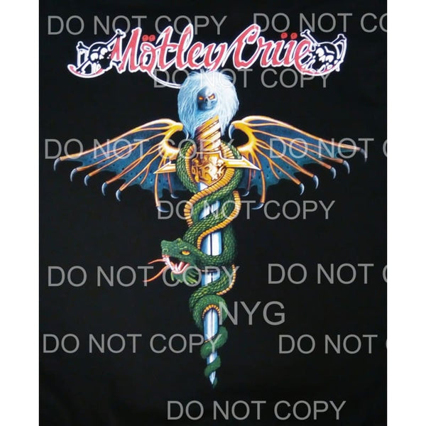 Motley Crue #8 Sublimation transfers - Heat Transfer