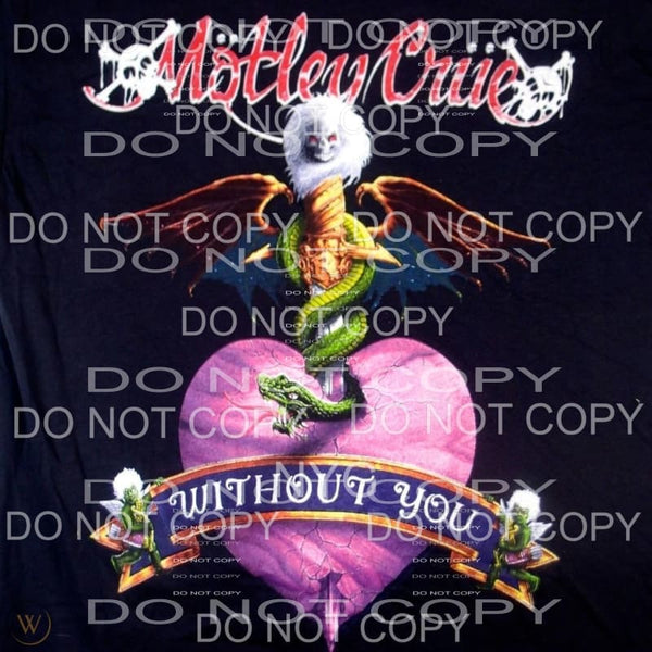Motley Crue #9 Sublimation transfers - Heat Transfer