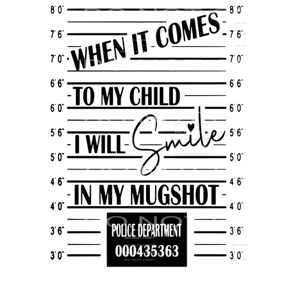 Mugshot # 2363 Sublimation transfers - Heat Transfer Graphic