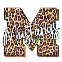 Mustangs Leopard Sublimation transfers - Heat Transfer