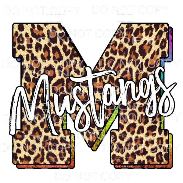 Mustangs Leopard Sublimation transfers - Heat Transfer