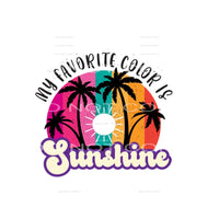 my favorite color is sunshine #6890 Sublimation transfers - 