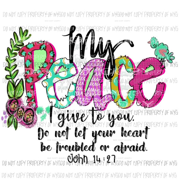 My Peace Sublimation transfers Heat Transfer