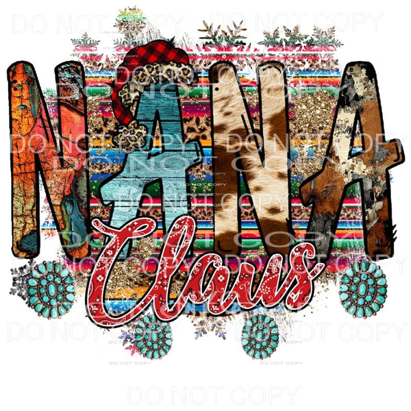 NANA Claus # 11 Sublimation transfers - Heat Transfer