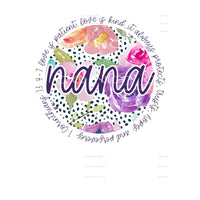 nana Corinthians 13 # 12309 Sublimation transfers - Heat 