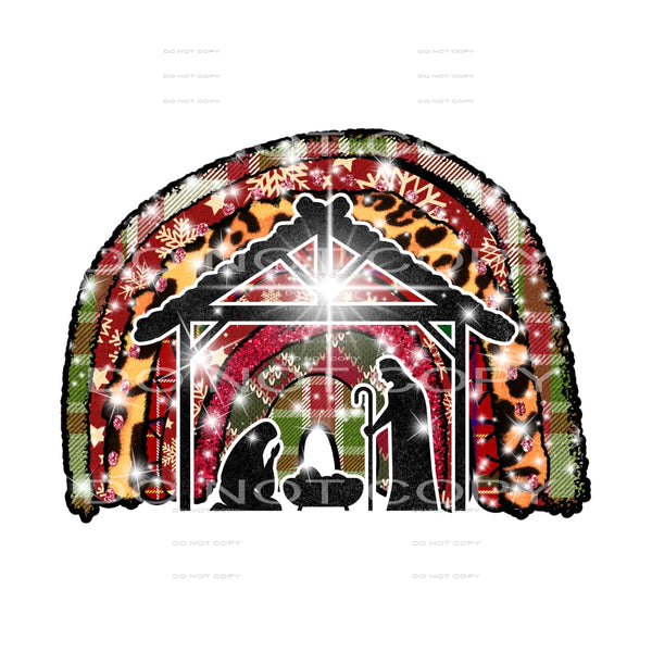 Nativity rainbow #7495 Sublimation transfers - Heat Transfer