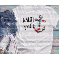 Nauti Girl Sublimation transfers Heat Transfer