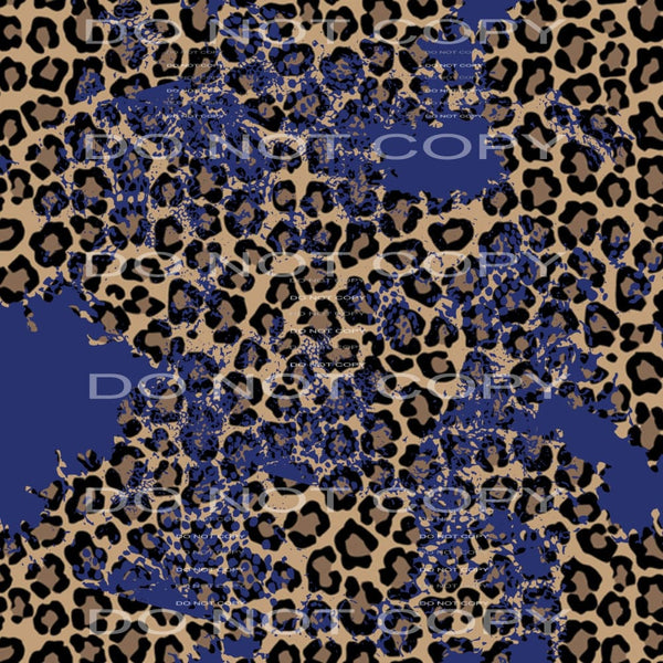 navy leopard sheet # 8 Sublimation transfers - Heat Transfer