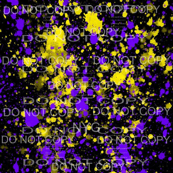 Neon Paint Splatter Sheet #14 Sublimation transfers - 13 x 9