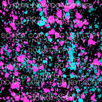 Neon Paint Splatter Sheet #15 Sublimation transfers - 13 x 9