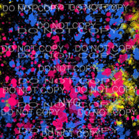 Neon Paint Splatter Sheet #19 Sublimation transfers - 13 x 9