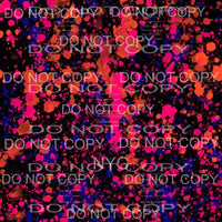 Neon Paint Splatter Sheet #22 Sublimation transfers - 13 x 9