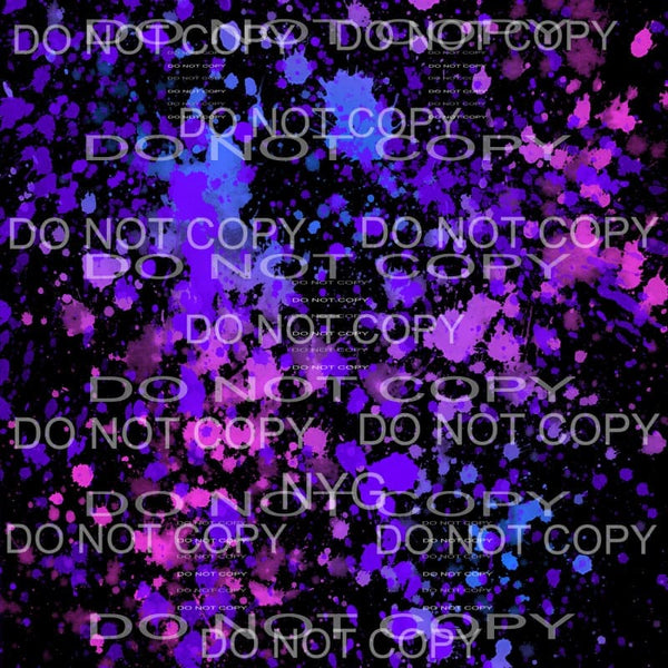 Neon Paint Splatter Sheet #23 Sublimation transfers - 13 x 9