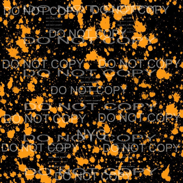 Neon Paint Splatter Sheet #5 Sublimation transfers - 13 x 9 