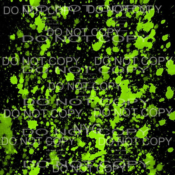 Neon Paint Splatter Sheet #7 Sublimation transfers - 13 x 9 