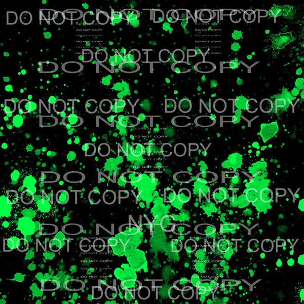 Neon Paint Splatter Sheet #8 Sublimation transfers - 13 x 9 