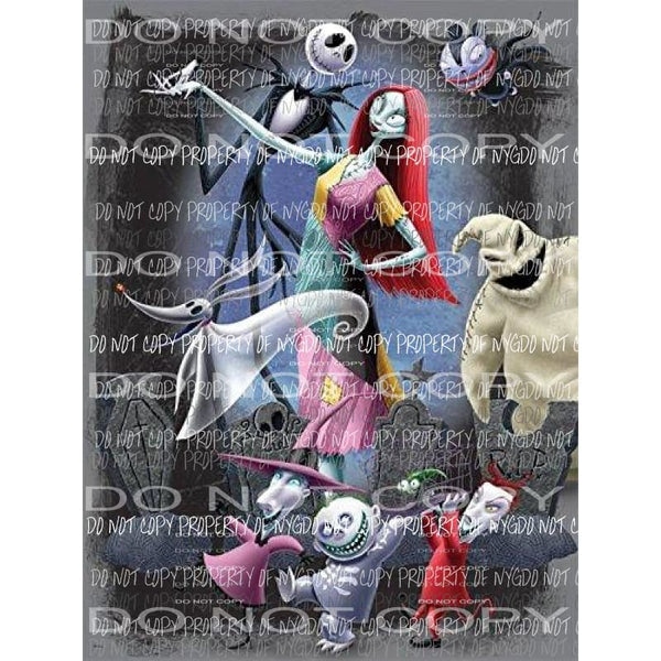 Nightmare Before Christmas # 14 Sublimation transfers Heat Transfer