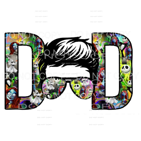 nightmare before Christmas Dad # 2 Sublimation transfers - 