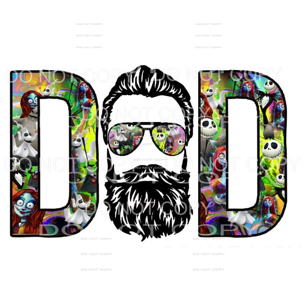 Nightmare before Christmas DAD Sublimation transfers - Heat 