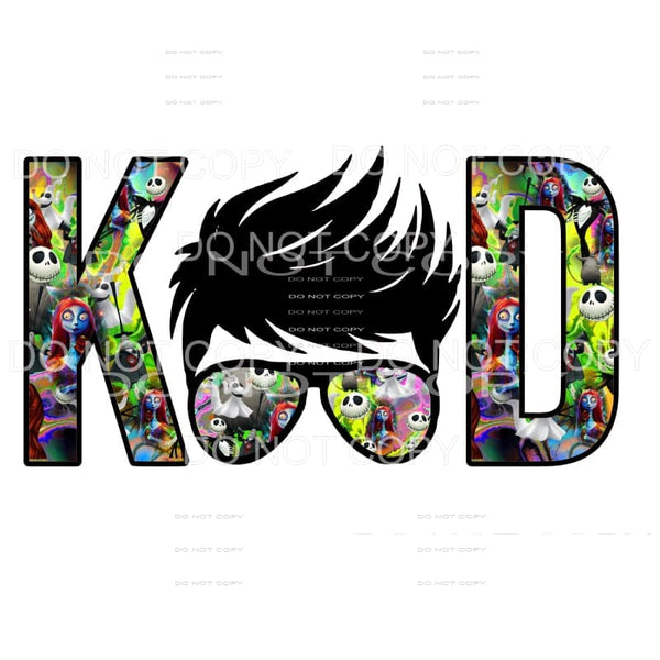 Nightmare before Christmas Kid BOY Sublimation transfers - 