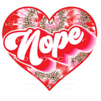 nope leopard heart Sublimation transfers - Heat Transfer