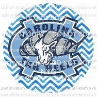 North Carolina Tarheels chevron circle Sublimation transfers Heat Transfer