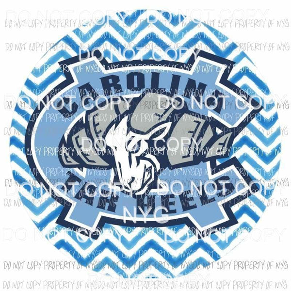 North Carolina Tarheels chevron circle Sublimation transfers Heat Transfer