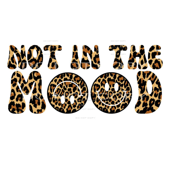 NOT IN THE MOOD Retro Smile face # 12098 Sublimation 