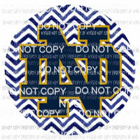 Notre Dame Fighting Irish chevron circle Sublimation transfers Heat Transfer