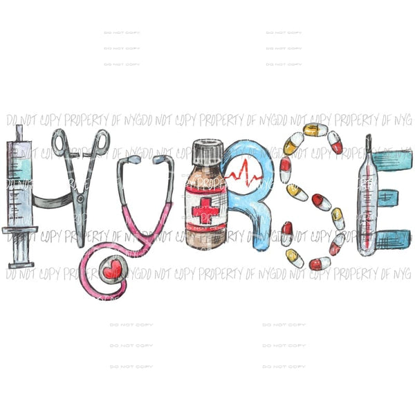 NURSE tools Sublimation transfers Heat Transfer