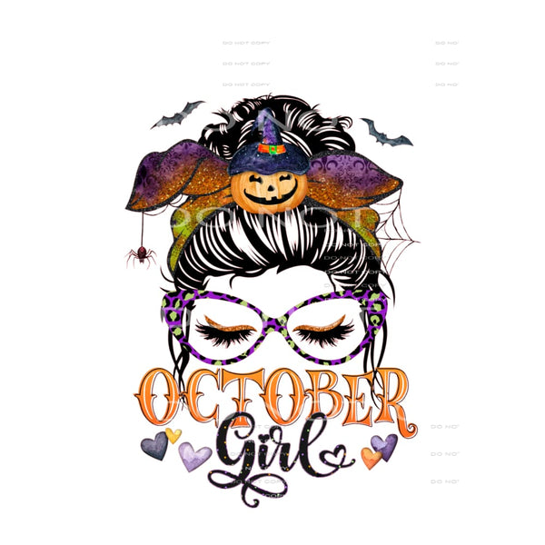 October girl #6245 Sublimation transfers - Heat Transfer