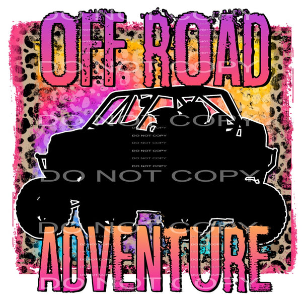 off road adventure #6045 Sublimation transfers - Heat