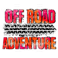 Off Road Adventure Tire Tracks Sublimation transfers - Heat 