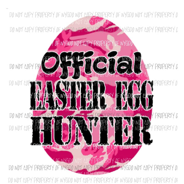 Official Easter egg hunter 2 Sublimation transfers Heat Transfer