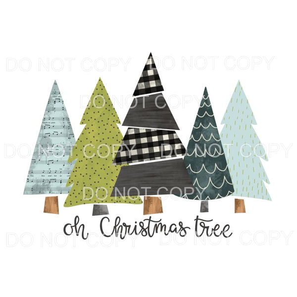 oh Christmas tree # 212 Sublimation transfers - Heat 