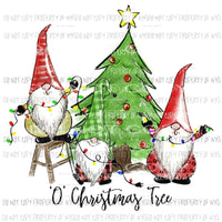 oh Christmas tree gnomes 1 Sublimation transfers Heat Transfer