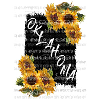 Oklahoma Sunflower Sublimation transfers Heat Transfer