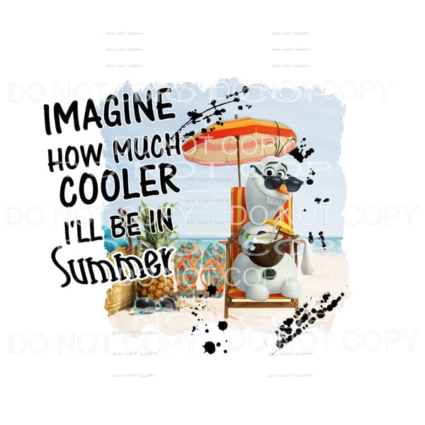 Olaf Summer # 2 Sublimation transfers - Heat Transfer